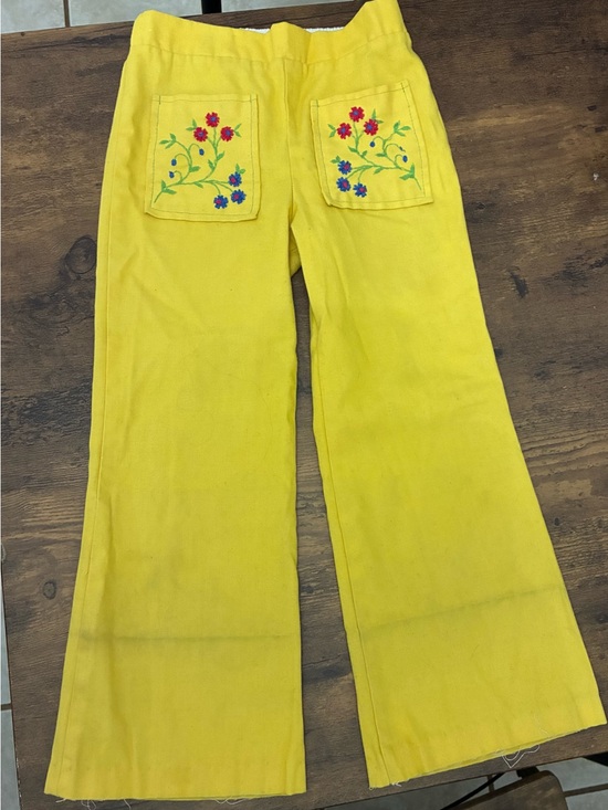 Sears Other - Vintage Girl’s 6 Embroidered Pocket Flare Bell Bottom Pants